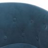 vidaXL Chaise cabriolet bleu fonc&eacute; velours