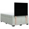 vidaXL Sommier &agrave; lattes de lit et matelas gris clair 120x190cm velours