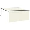 vidaXL Auvent r&eacute;tractable Cr&egrave;me 300 x 250 cm Polyester et Aluminium