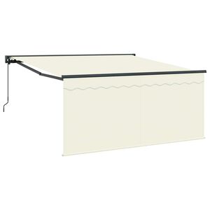 vidaXL Auvent r&eacute;tractable Cr&egrave;me 300 x 250 cm Polyester et Aluminium