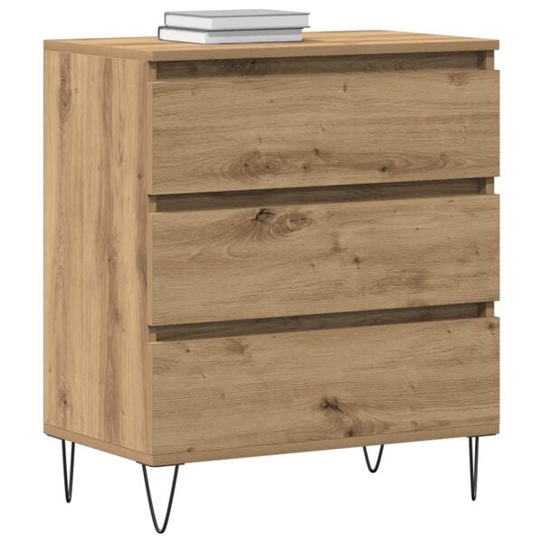 vidaXL Buffet Chêne artisanal 60 x 35 x 70 cm Bois d'ingénierie