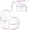 vidaXL Fauteuil inclinable &eacute;lectrique gris clair tissu