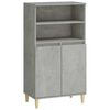 vidaXL Haut Armoire Gris b&eacute;ton 60 x 36 x 110 cm Bois d'ing&eacute;nierie