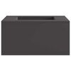 vidaXL Boule de feu Noir 60 x 60 x 30 cm Acier patin&eacute;