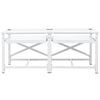 vidaXL Double socle pour machine &agrave; laver &eacute;tag&egrave;res coulissantes blanc