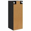 vidaXL Meuble mural Ch&ecirc;ne noir 34,5 x 34 x 90 cm Bois d'ing&eacute;nierie