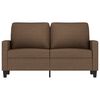 vidaXL Canap&eacute; &agrave; 2 places Marron 120 cm Tissu