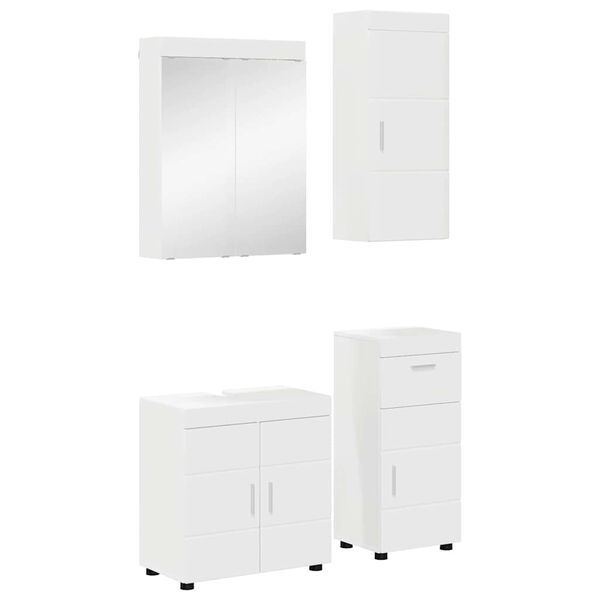 vidaXL Ensemble de mobilier de salle de bain avec tiroir TULUM Blanc