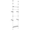 vidaXL Syst&egrave;me de garde-robe t&eacute;lescopique barres et &eacute;tag&egrave;re Aluminium