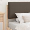 vidaXL Cadre de lit avec t&ecirc;te de lit rembourr&eacute;e Taupe 90 x 200 cm