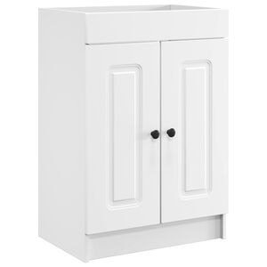 vidaXL Armoire sous &eacute;vier de salle de bain Blanc 56 x 37,5 x 81 cm