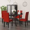 vidaXL Chaises &agrave; manger lot de 4 rouge bordeaux PVC
