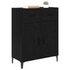 vidaXL Buffet Ch&ecirc;ne noir 69,5 x 34 x 90 cm Bois d'ing&eacute;nierie