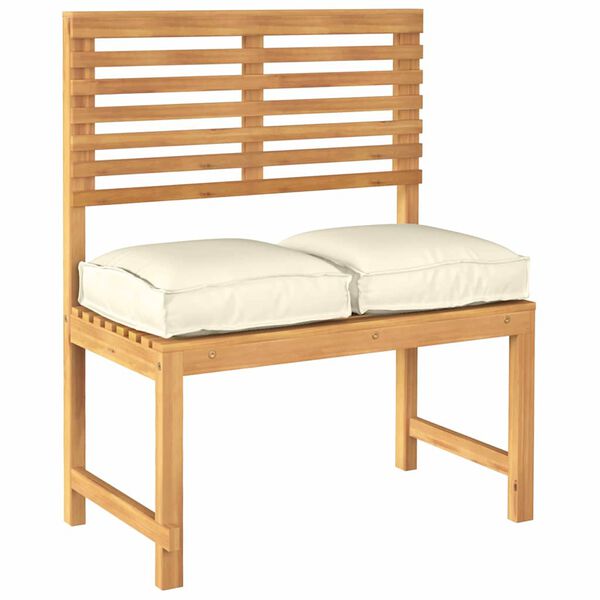 vidaXL Coussin 2 pcs Cr&egrave;me 40 x 40 x 8 cm Tissu Oxford