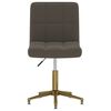 vidaXL Chaise pivotante de bureau Gris fonc&eacute; Velours