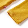 T-shirt enfants &agrave; manches longues ocre fonc&eacute; 140