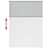 vidaXL Store de Fen&ecirc;tre avec des rideaux Argent Aluminium