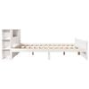 vidaXL Lit biblioth&egrave;que sans matelas blanc 120x200 cm bois pin massif