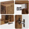 vidaXL Ensemble meuble TV 4 pcs Bois ancien Bois d'ing&eacute;nierie