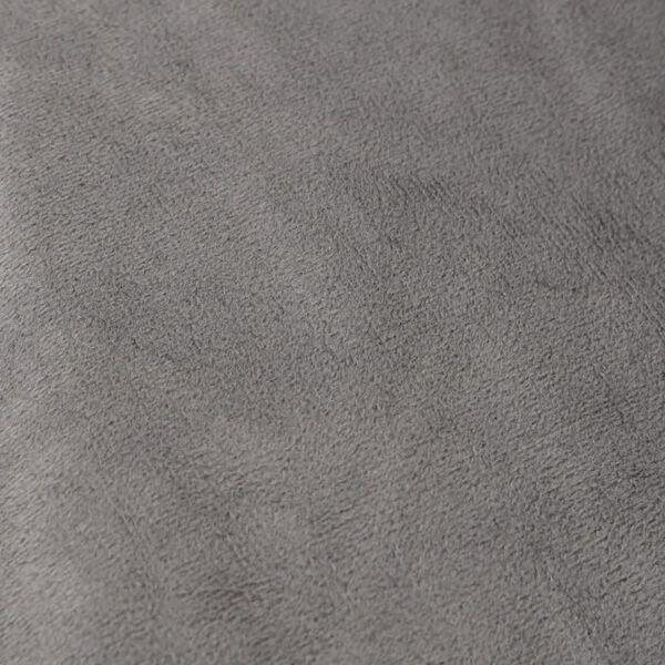 vidaXL Couverture lest&eacute;e avec housse Gris 200x230 cm 9 kg Tissu