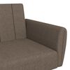 vidaXL Canap&eacute;-lit &agrave; 2 places Taupe Tissu