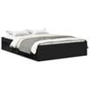 vidaXL Cadre de lit sans matelas noir 150x200 cm