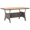 vidaXL Table de jardin Gris 120x70x66 cm Bois d'acacia massif