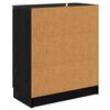 vidaXL Buffets 2 pcs Ch&ecirc;ne noir 60 x 30 x 70 cm Bois d'ing&eacute;nierie