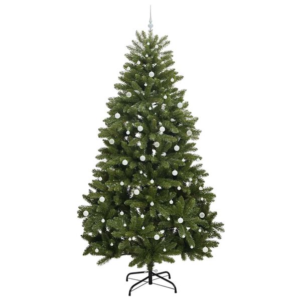 vidaXL Sapin de No&euml;l artificiel avec 300 LED Vert 300 cm PVC et m&eacute;tal
