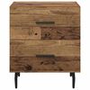 vidaXL Cabinet de chevet avec tiroir Bois ancien 40 x 35 x 47,5 cm