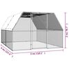 vidaXL Poulailler 3x4x2 m acier galvanis&eacute;