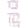 vidaXL Armoires garage 2 pcs ch&ecirc;ne artisanal bois d'ing&eacute;nierie