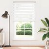vidaXL Store z&egrave;bre blanc 120x200 cm largeur du tissu 115,9cm polyester