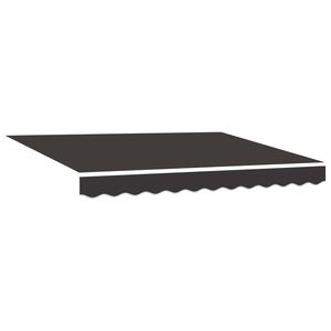 vidaXL Toile de rechange pour store banne 2,5x2 m Anthracite Polyester