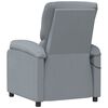 vidaXL Fauteuil de massage Gris clair Tissu