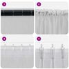 vidaXL Rideau en Voile 2 pcs Gris clair 225 x 140 cm Polyester
