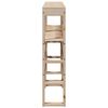 vidaXL T&ecirc;te de lit avec &eacute;tag&egrave;res 140 cm bois massif de pin
