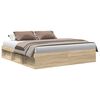vidaXL Cadre de lit sans matelas ch&ecirc;ne sonoma 200x200 cm
