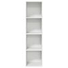 vidaXL Meuble TV mural Blanc 37x37x142,5 cm Bois d&rsquo;ing&eacute;nierie