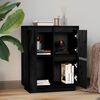 vidaXL Buffet Noir 60x34x75 cm Bois massif de pin