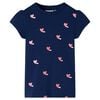 T-shirt pour enfants bleu marine 104