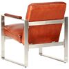 vidaXL Chaise cabriolet Marron 60x73x77 cm Cuir v&eacute;ritable