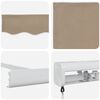 vidaXL Auvent R&eacute;tractable Beige 300 x 250 cm Tissu et M&eacute;tal
