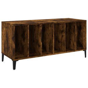 vidaXL Armoire &agrave; disques ch&ecirc;ne fum&eacute; 100x38x48 cm bois d'ing&eacute;nierie