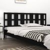 vidaXL T&ecirc;te de lit Noir 205,5x4x100 cm Bois massif de pin