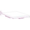 vidaXL Surmatelas Blanc et vert 140 x 190 cm Tissu Jacquard