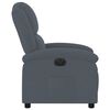 vidaXL Fauteuil inclinable électrique Gris foncé Velours