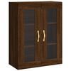 vidaXL Buffet haut Ch&ecirc;ne marron 69,5x34x180 cm Bois d'ing&eacute;nierie