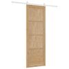 vidaXL Porte coulissante ORKDAL Marron 83 x 232 cm Pin massif