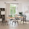vidaXL Pieds de table console en U, 2 pi&egrave;ces, blanc, 38 x (72-73) cm, acier